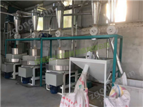 三臺一組石磨制粉設備